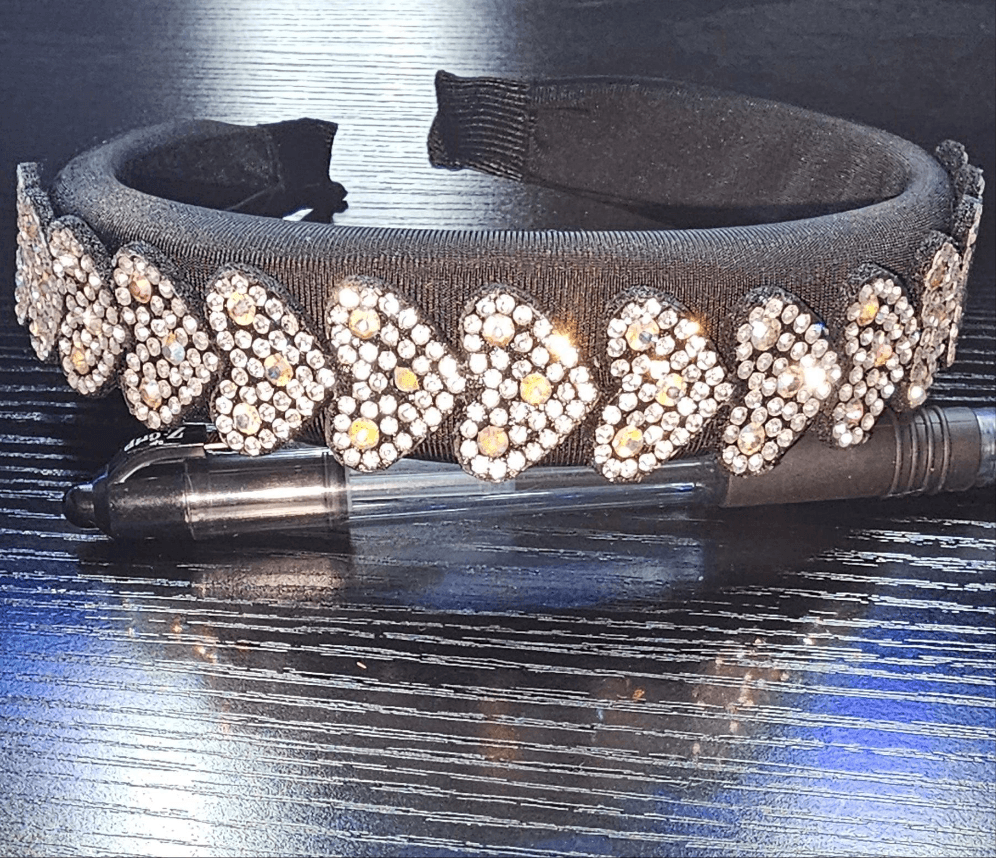 Heart rhinestone headband - Christine Boutique Glam