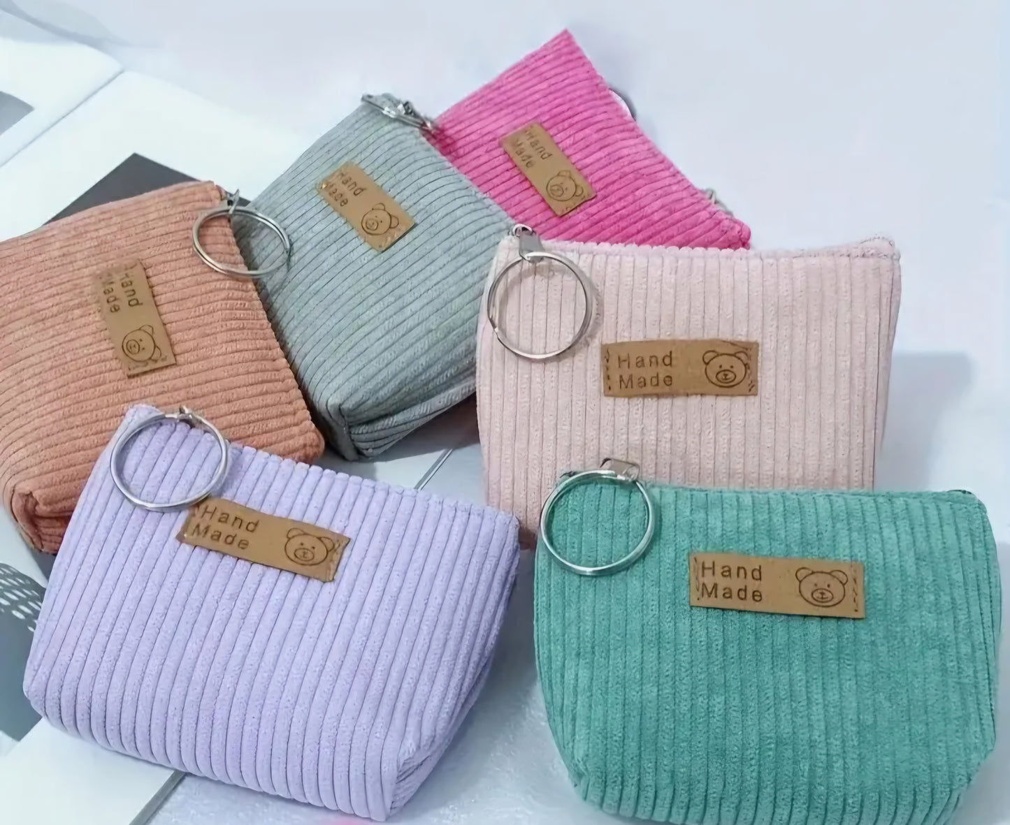 Coin purse - available in assorted colors with key ring