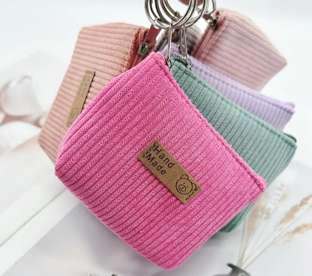 Coin purse - available in assorted colors with key ring