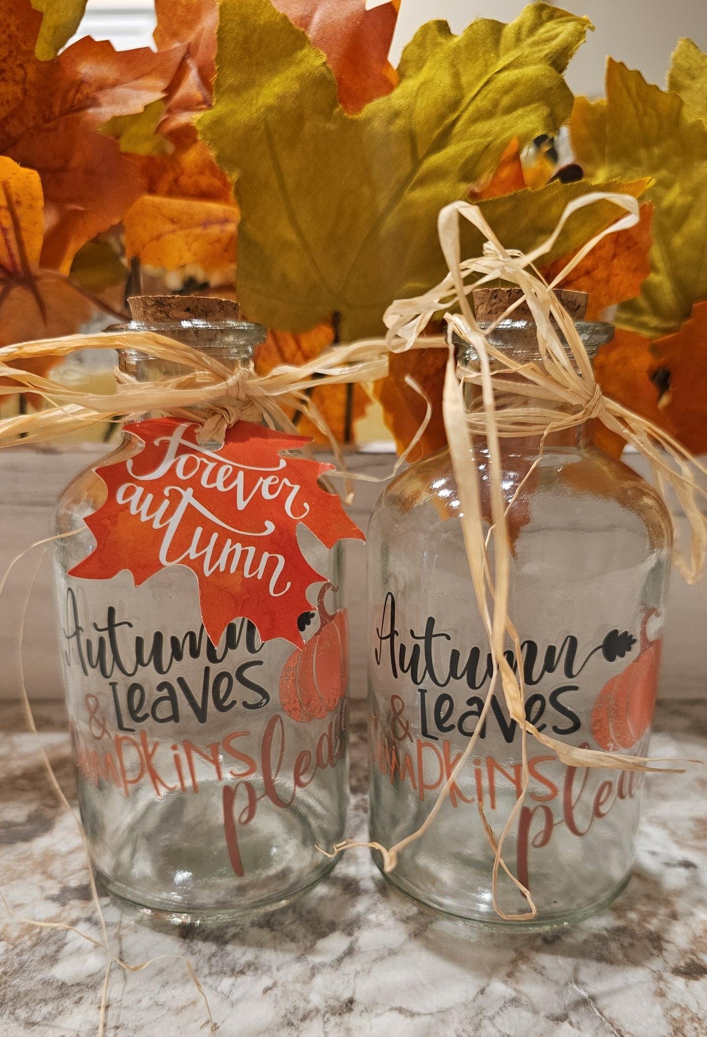 Fall glass decor set - Christine Boutique Glam