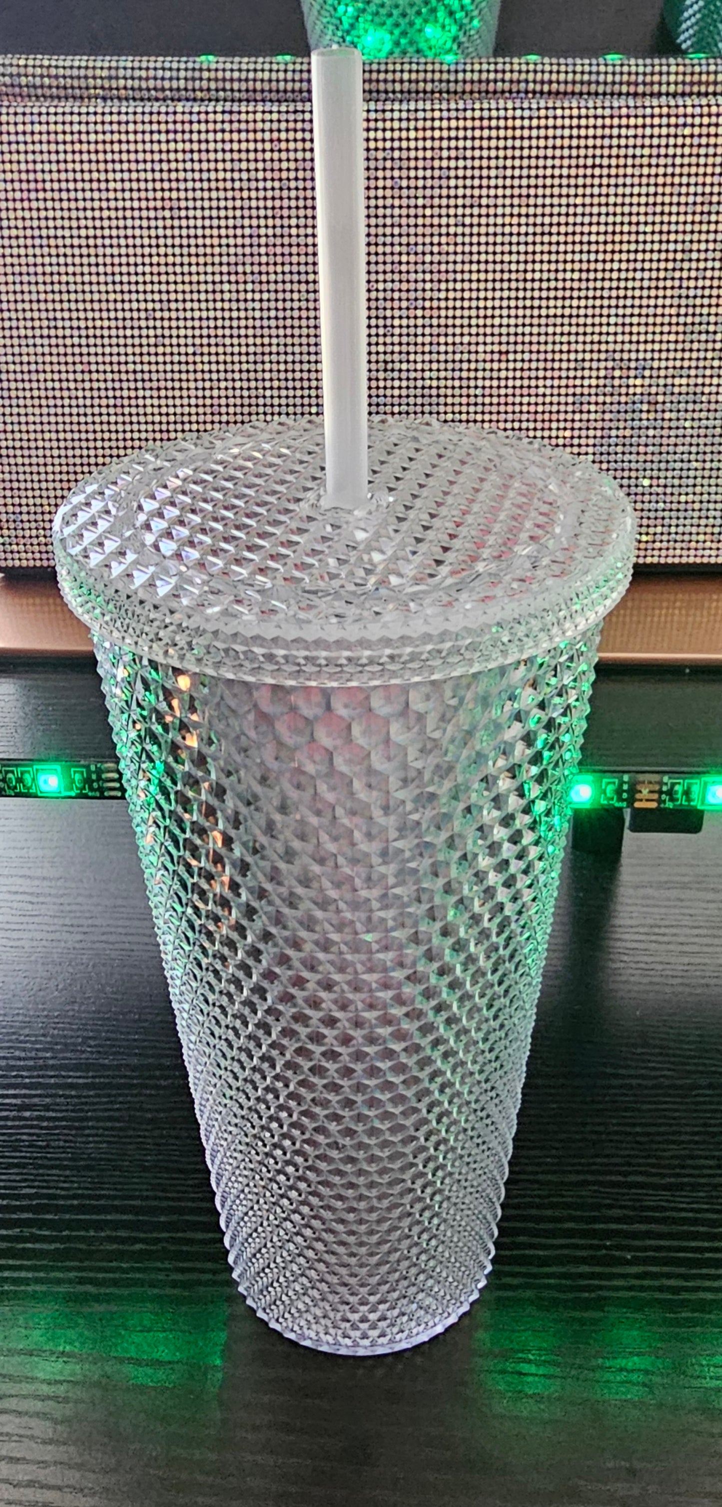 Tumbler with bling in various colors