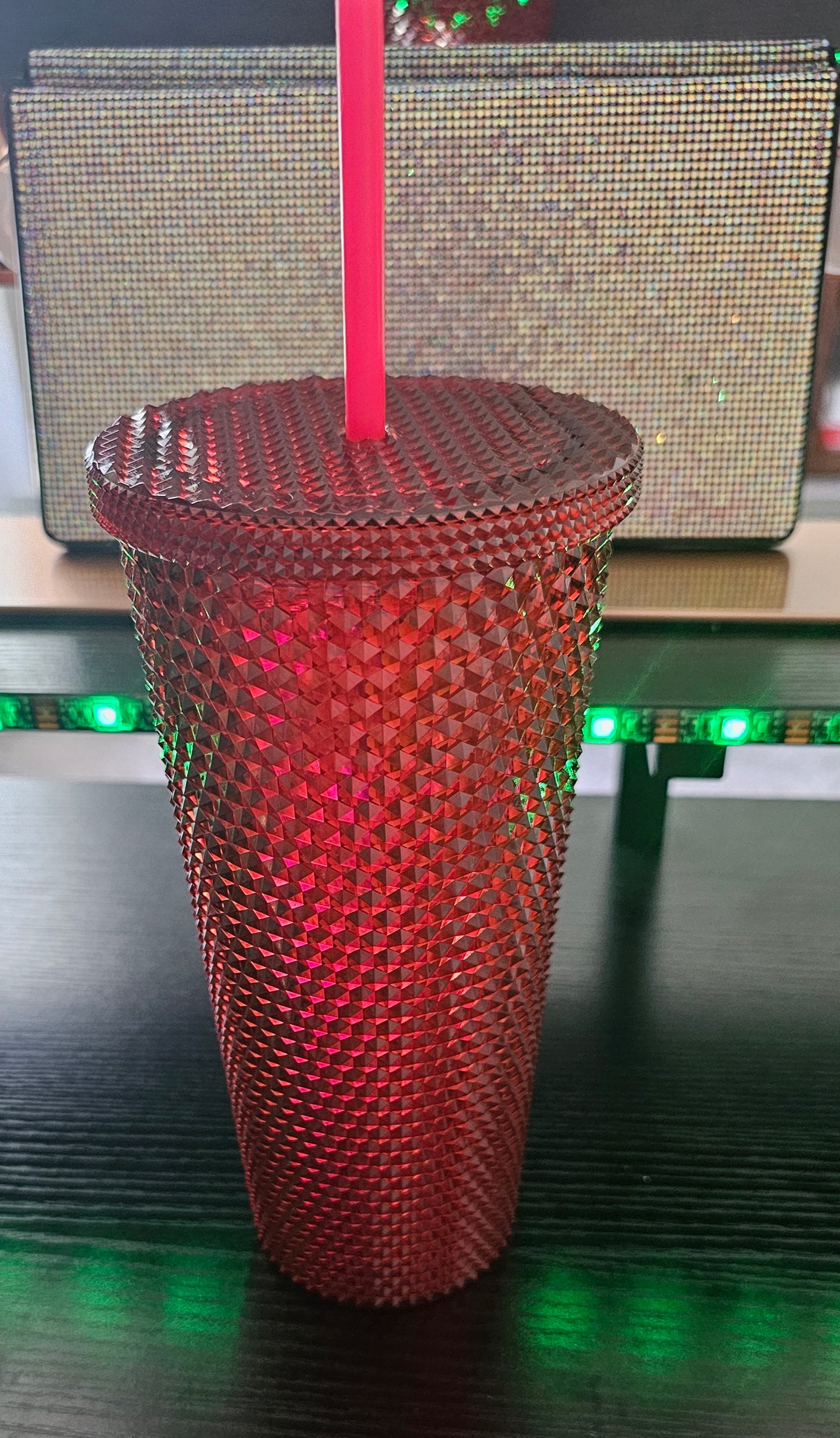 Tumbler with bling in various colors