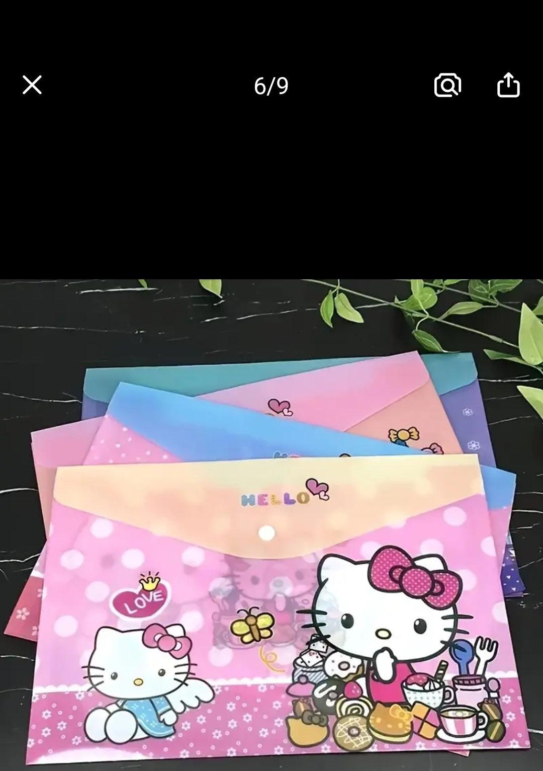 Hello kitty envelope holder with snap closure - Christine Boutique Glam