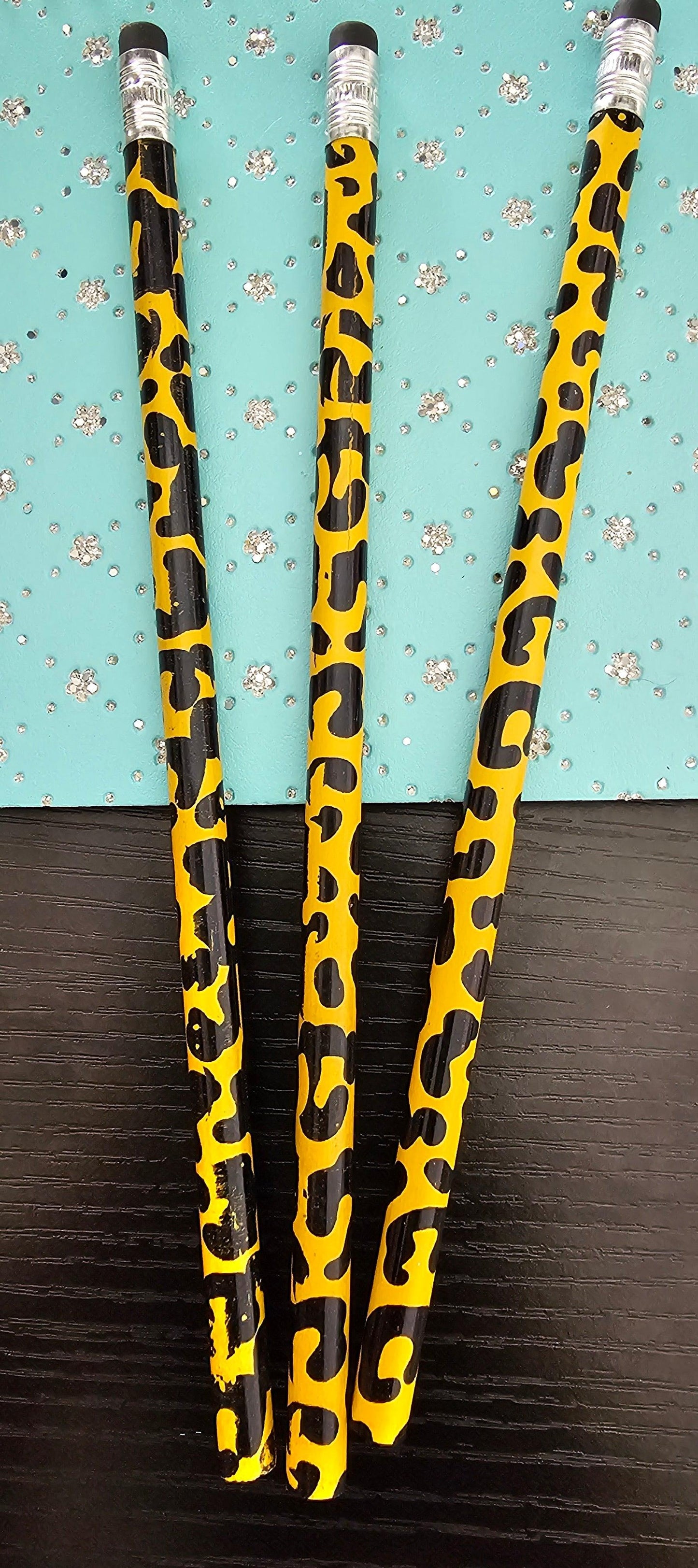 Assorted Colors Adorable Leopard Print Pencil for Office and School - Christine Boutique Glam