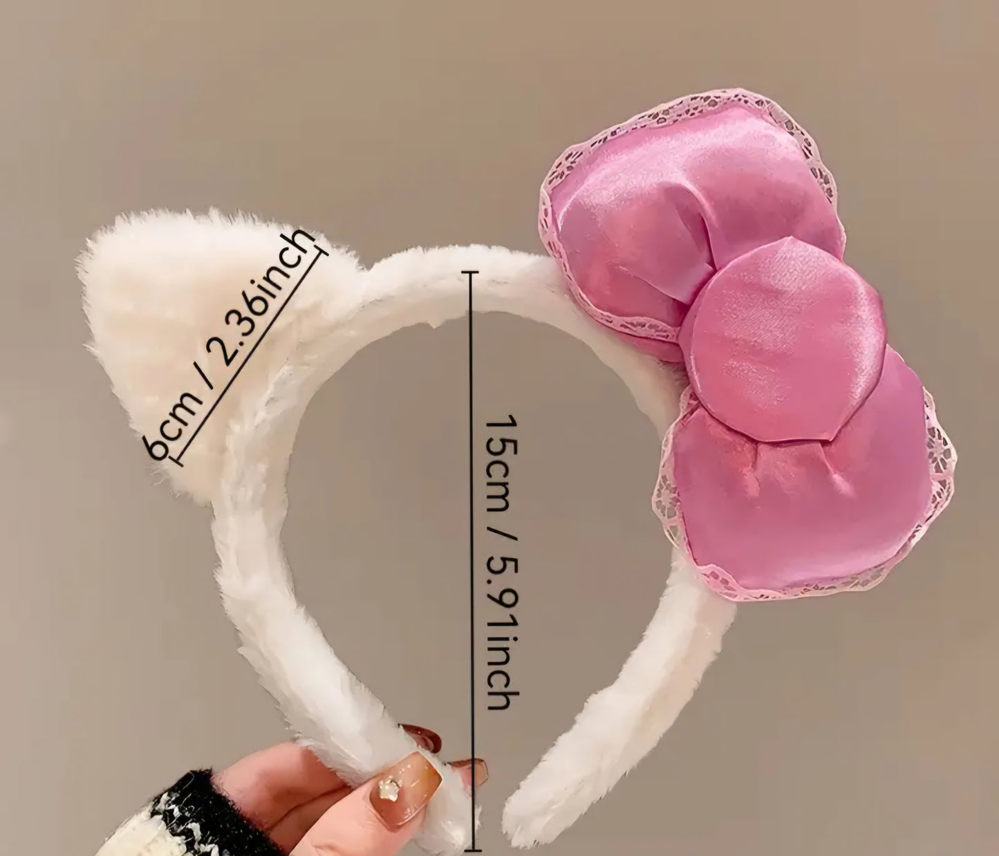 Hello Kitty, pink bow headband - Christine Boutique Glam