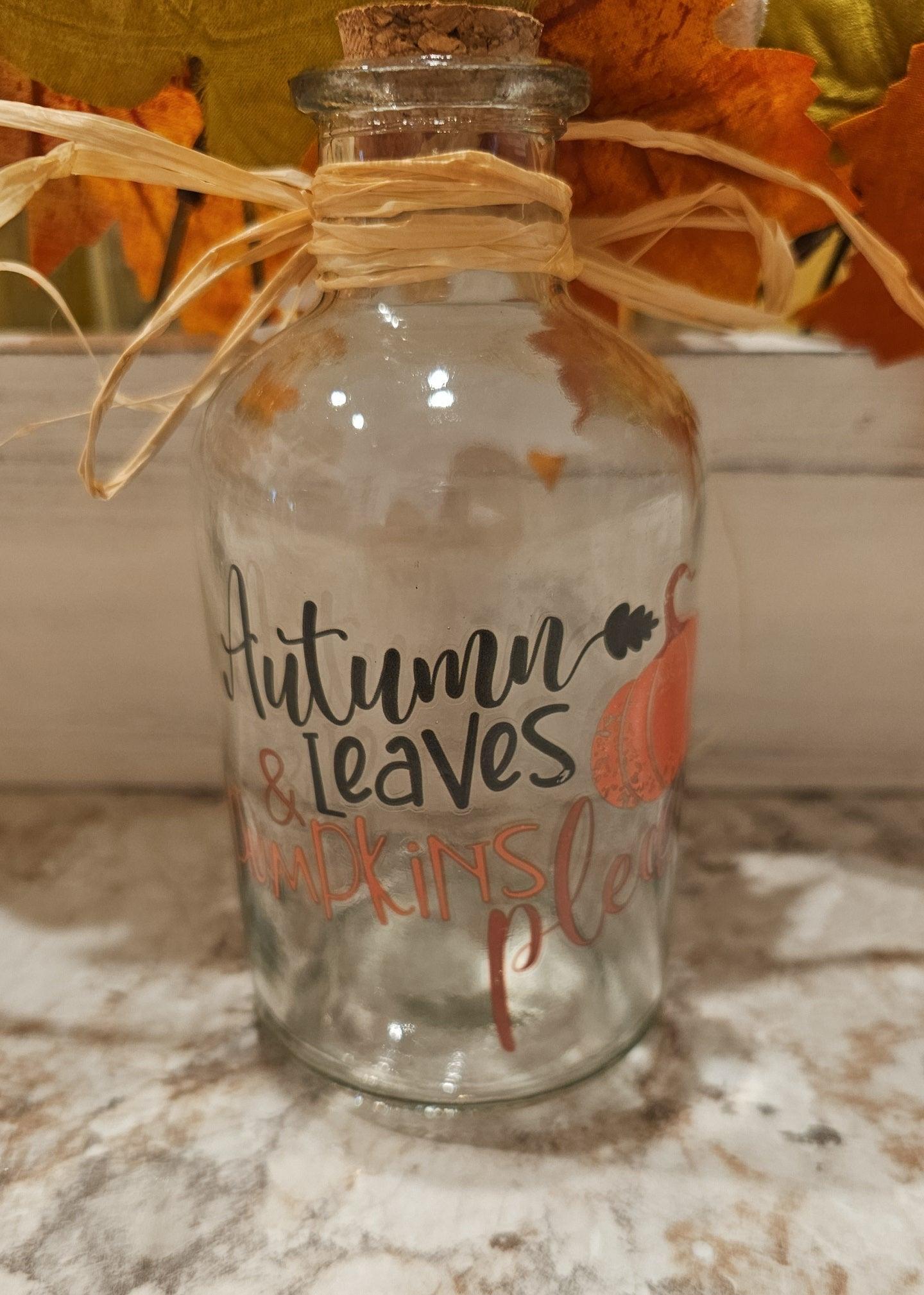 Fall glass decor set - Christine Boutique Glam