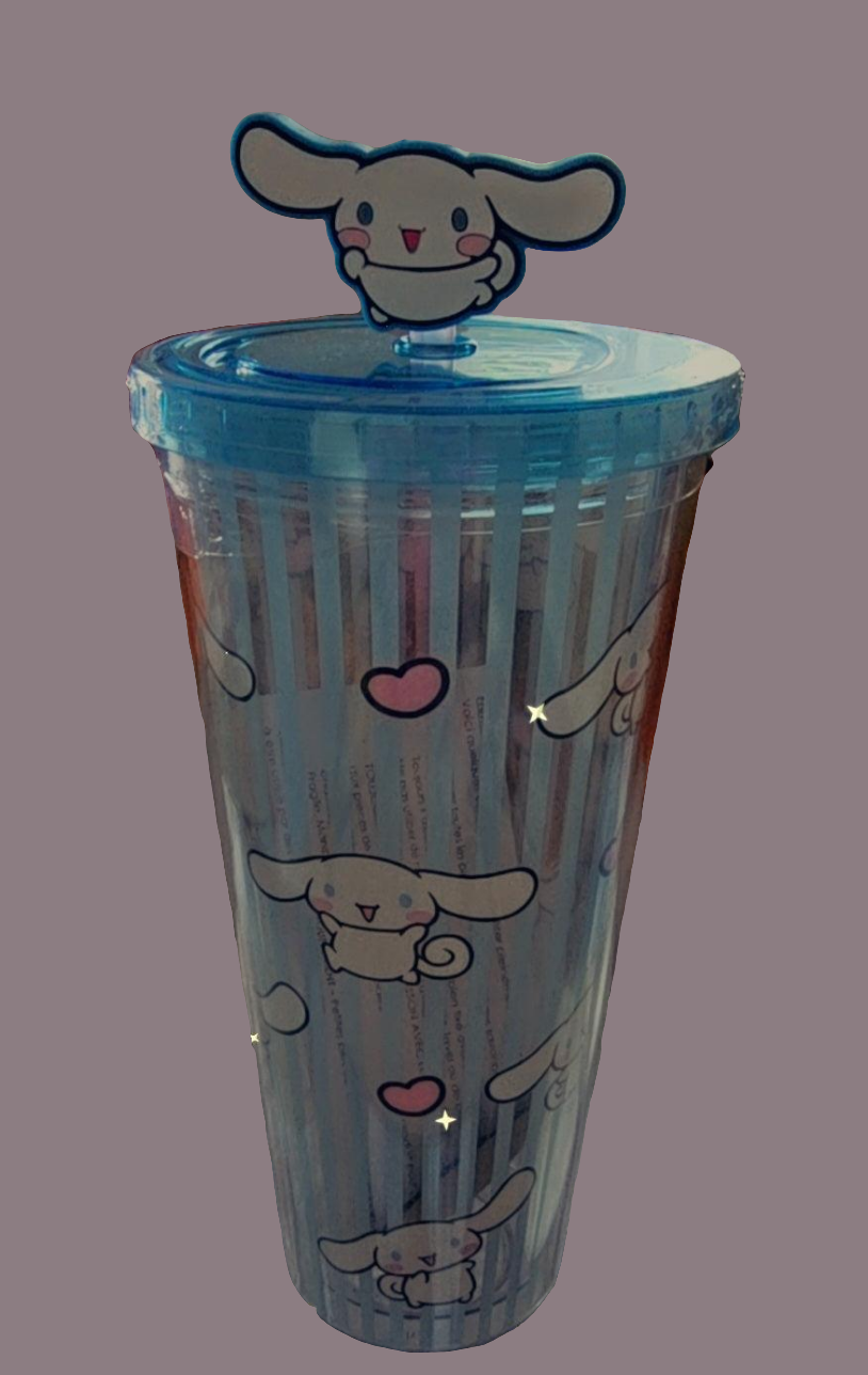 24oz Cinnamoroll tumbler with straw - Christine Boutique Glam