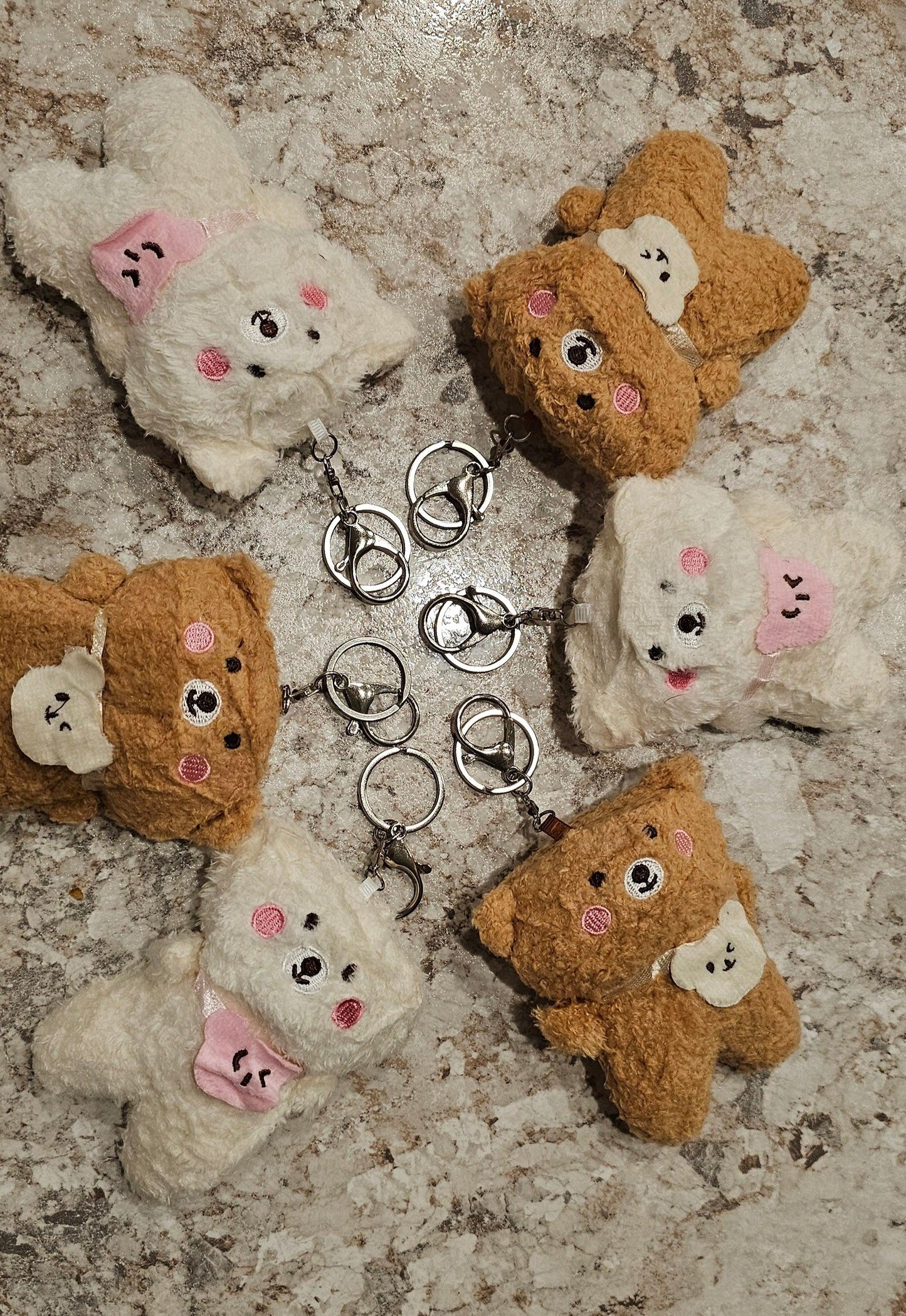 Plush Teddy Bear Keychain - Christine Boutique Glam