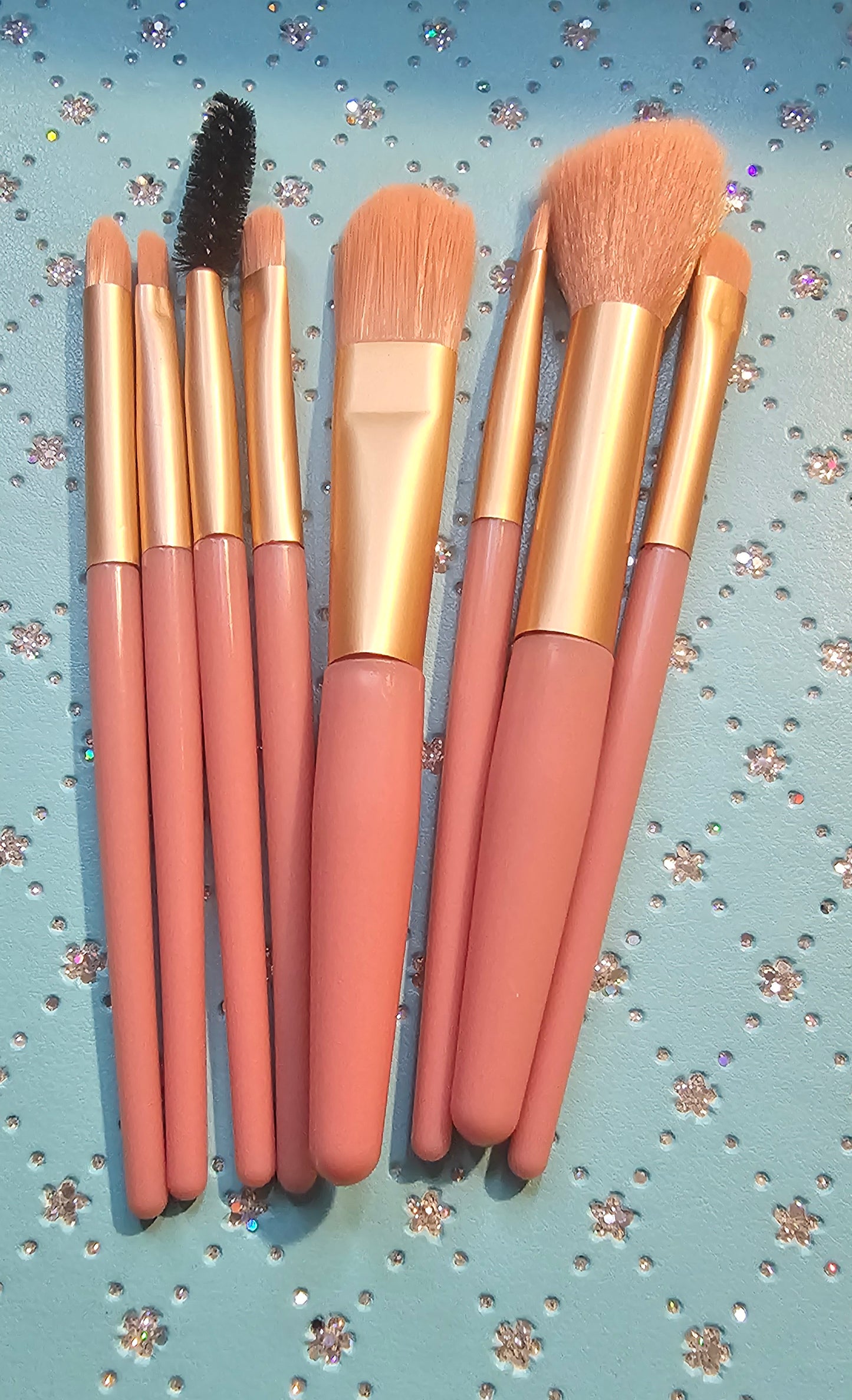 8 PC mini travel make up brush set - Christine Boutique Glam