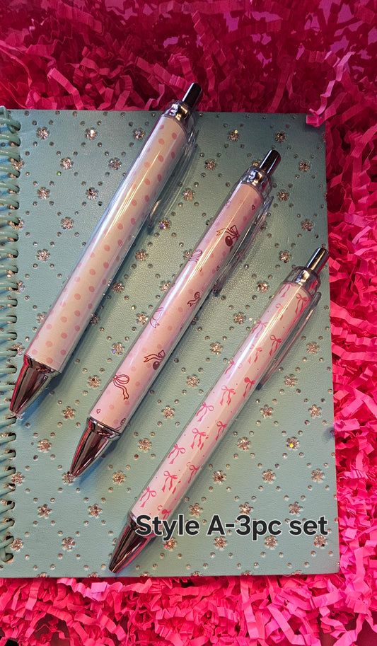 Pen set-3pcs in various styles