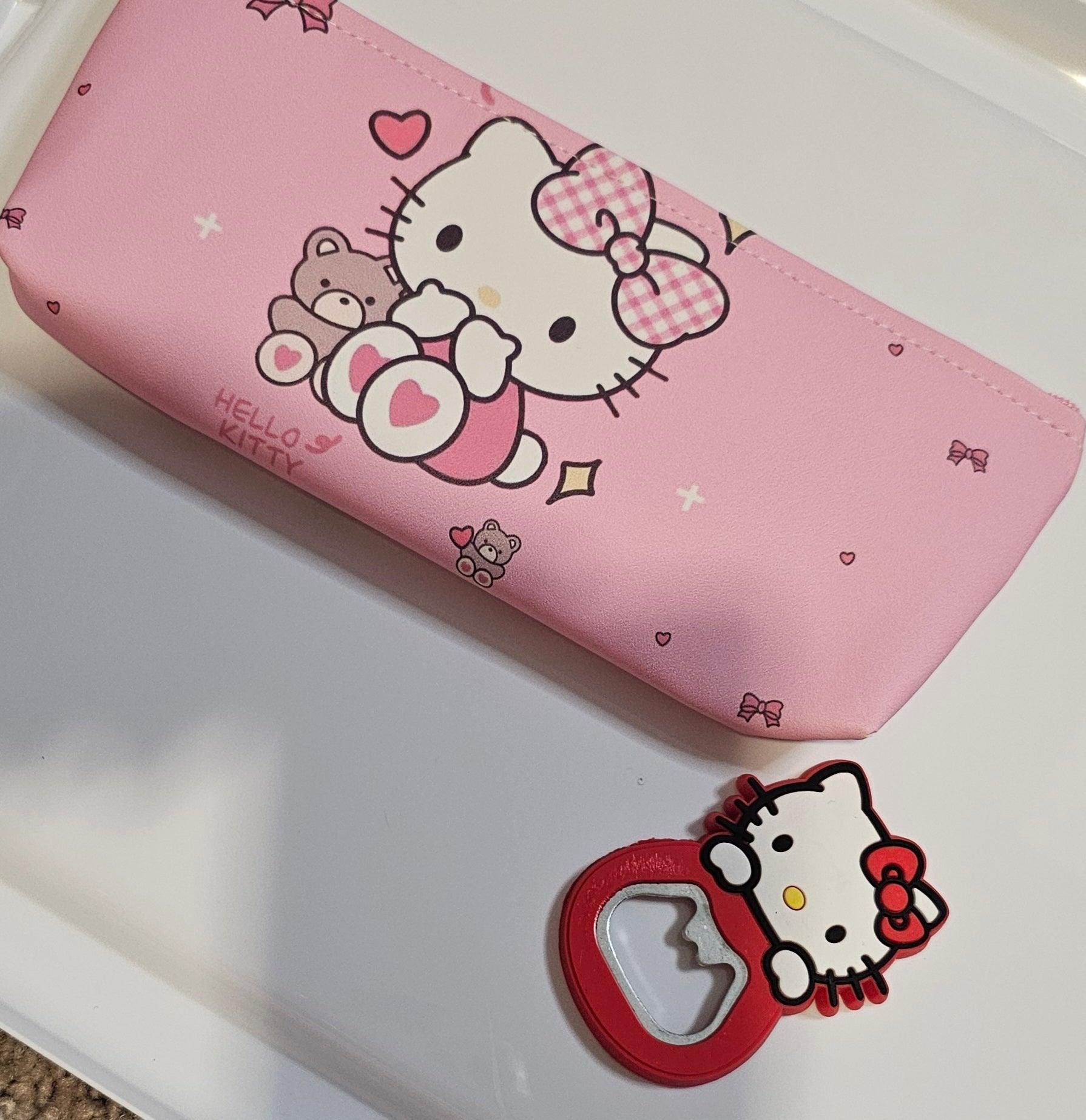 Set of hello kitty pencil case and magnetic bottle opener - Christine Boutique Glam