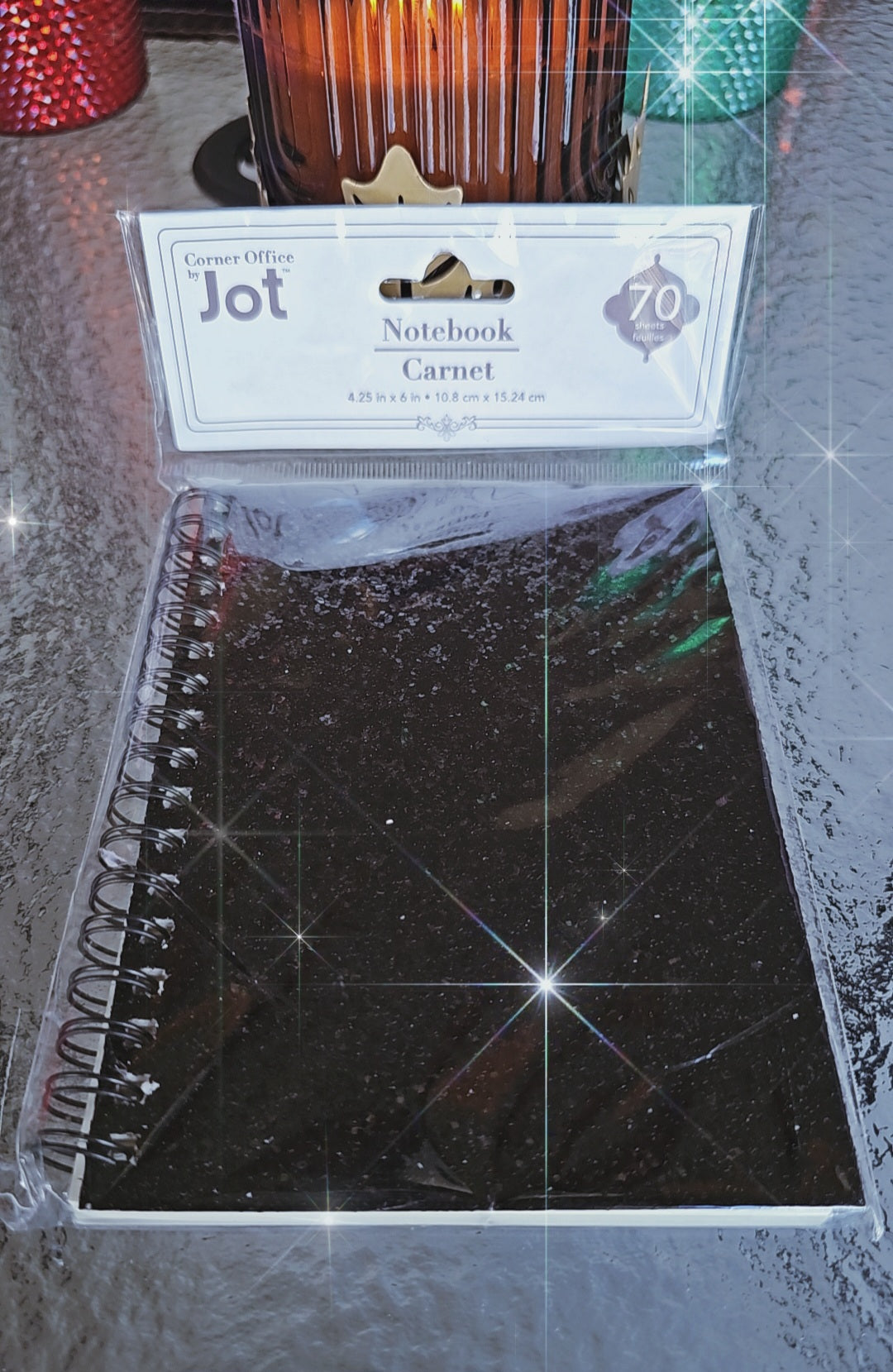 Glitter notebook