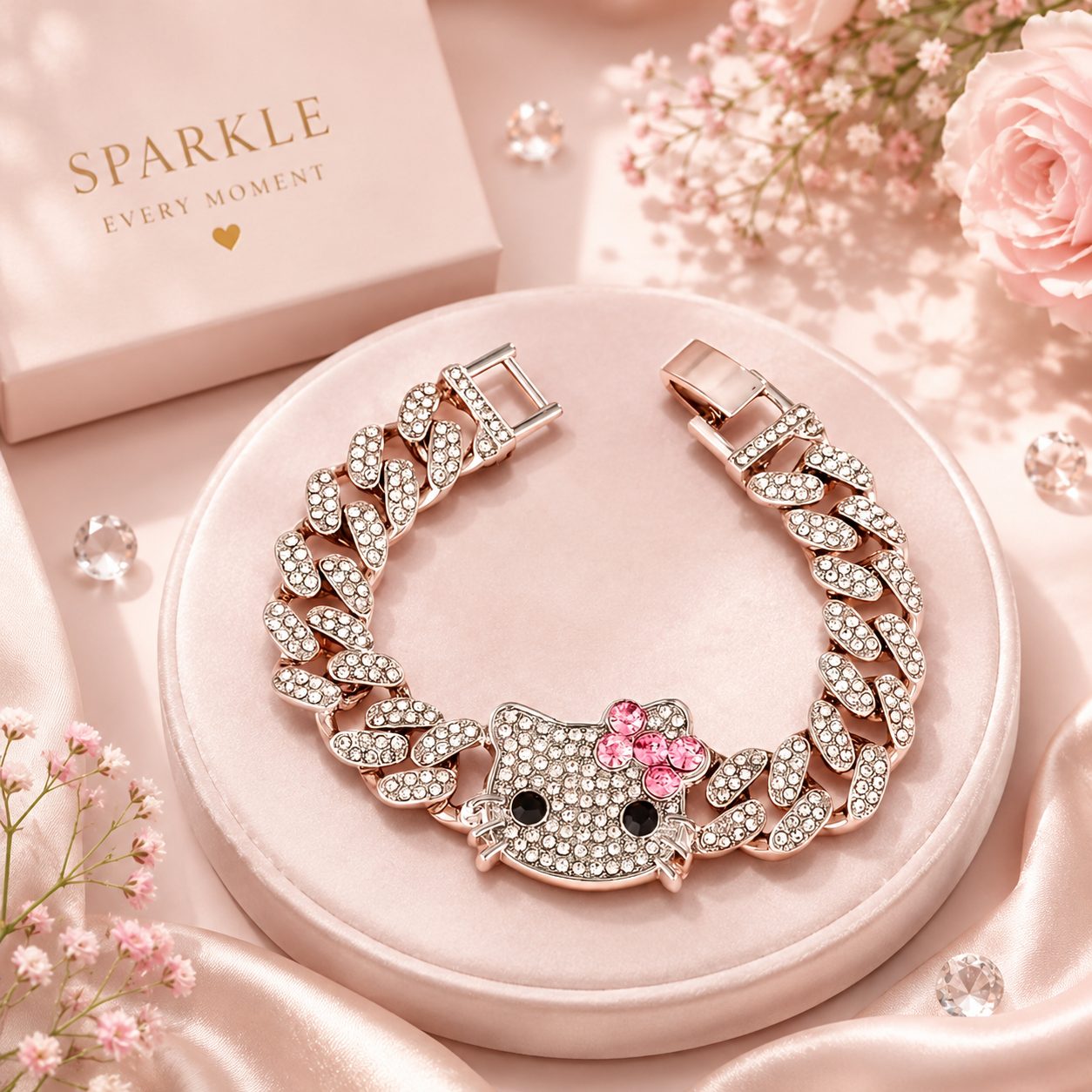 Kitty fashion bling bracelet