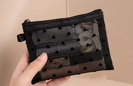 Sheer heart wallet - Christine Boutique Glam