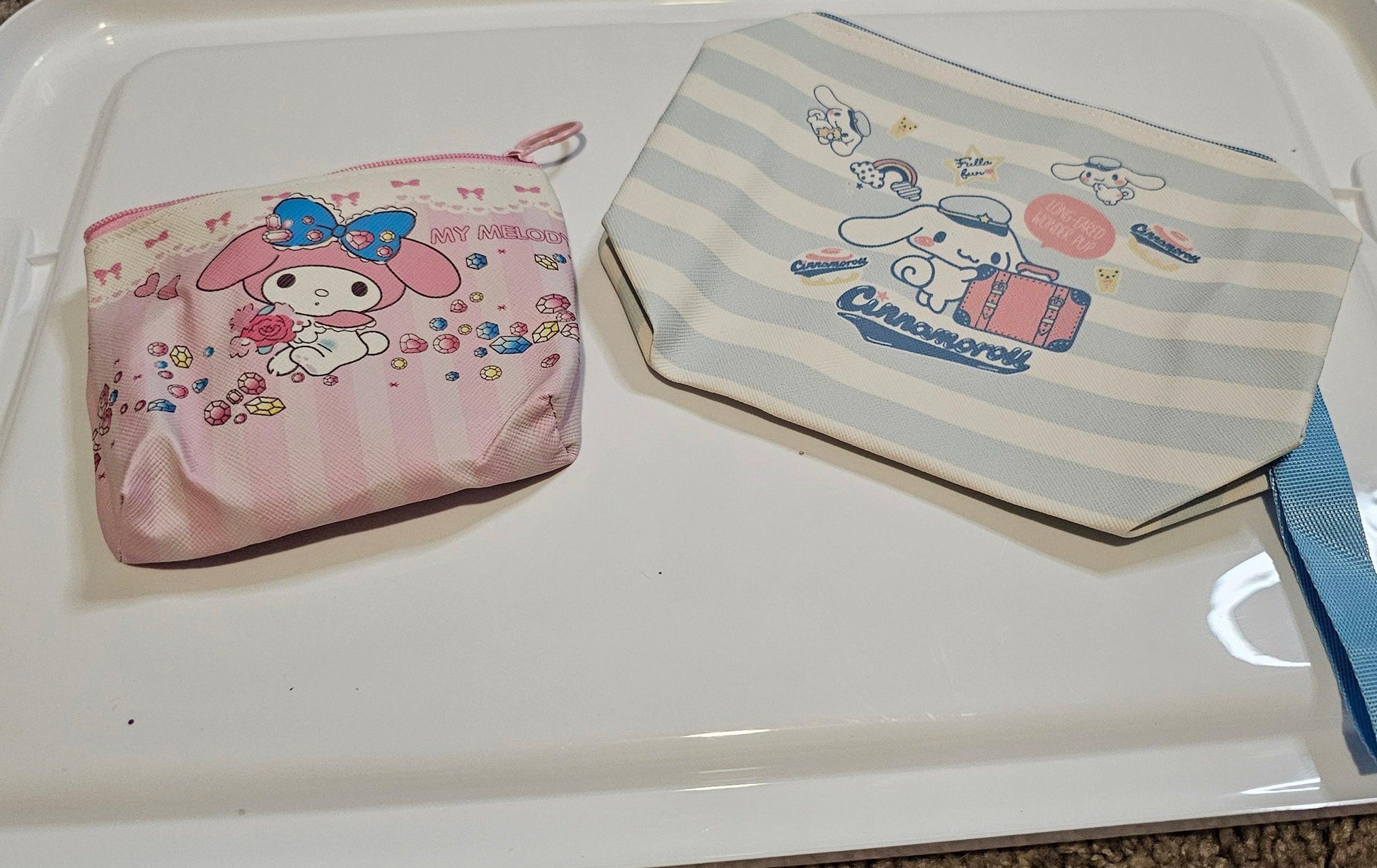 Set of my melody coin purse and Cinnamoroll make up bag - Christine Boutique Glam