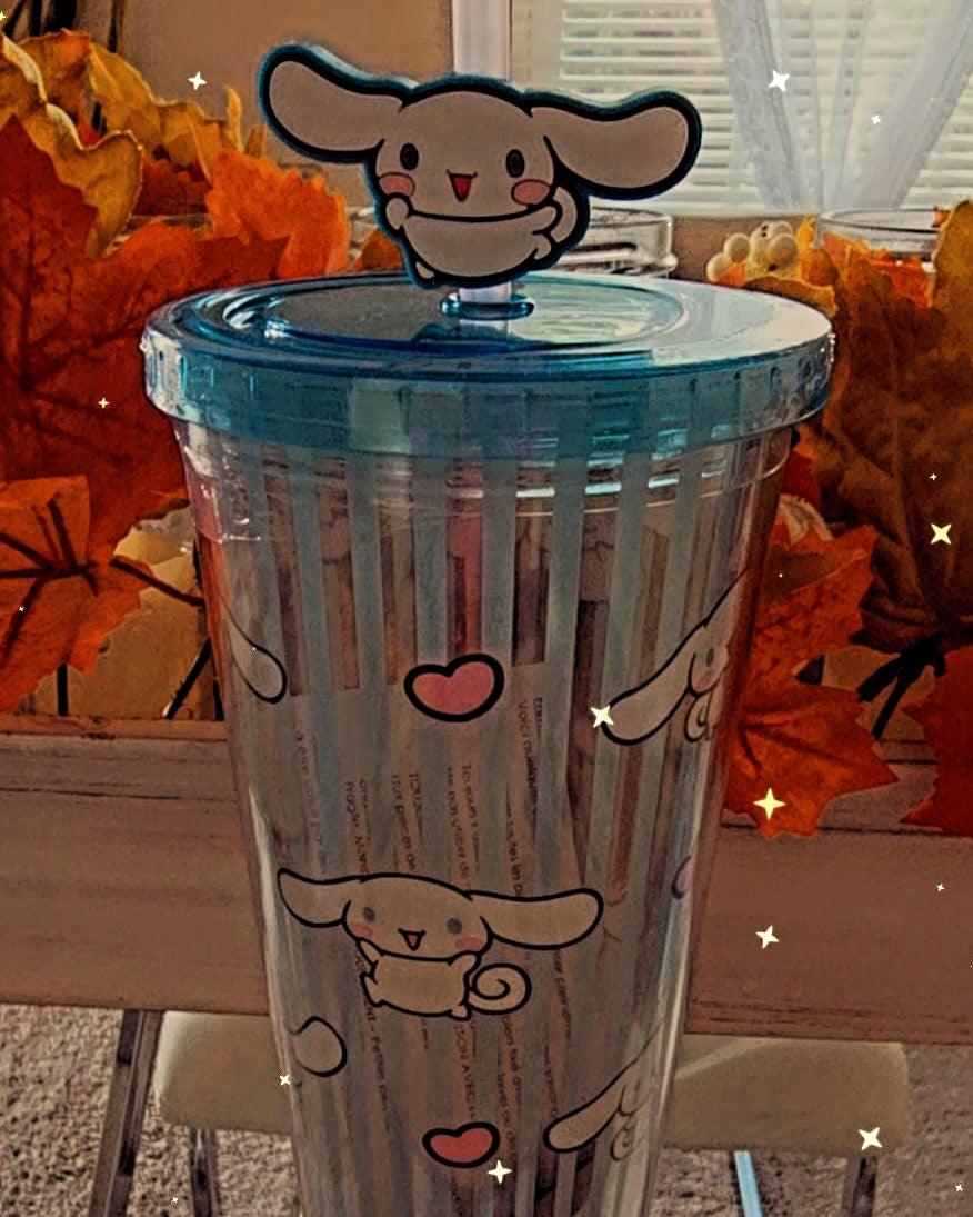 24oz Cinnamoroll tumbler with straw - Christine Boutique Glam