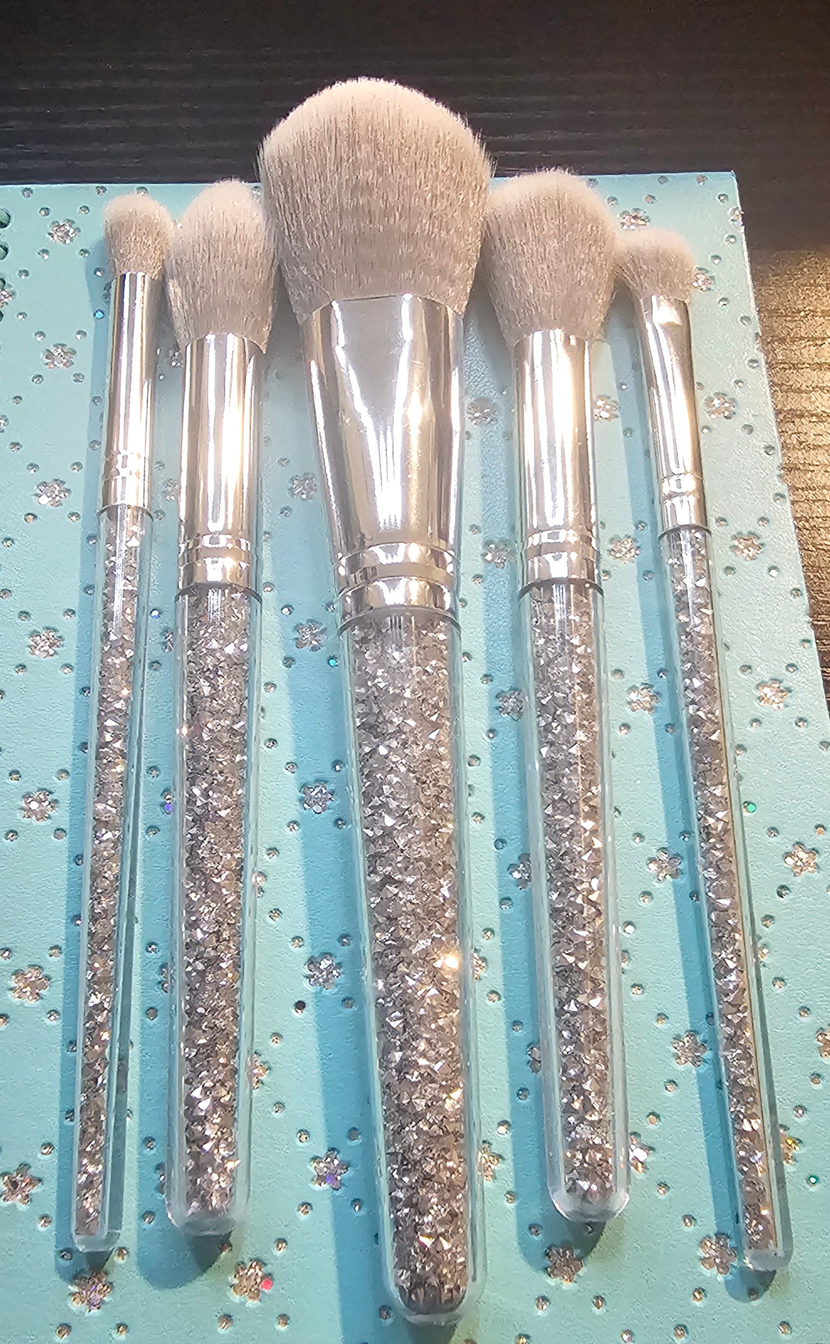 Glitter make up brush 5 PC set - Christine Boutique Glam